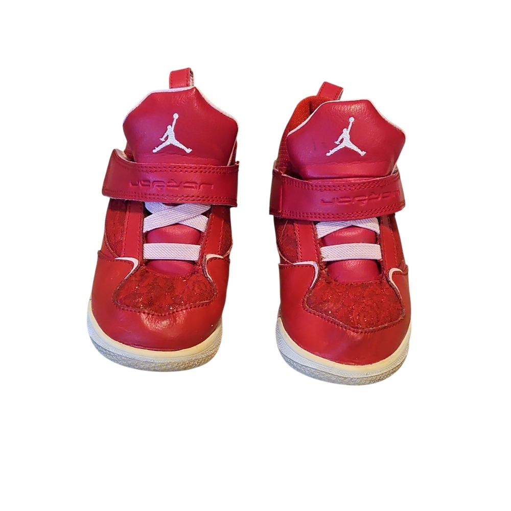 Nike Air Jordan 45 Flight Red/Pink Sneakers - Picture 3 of 6
